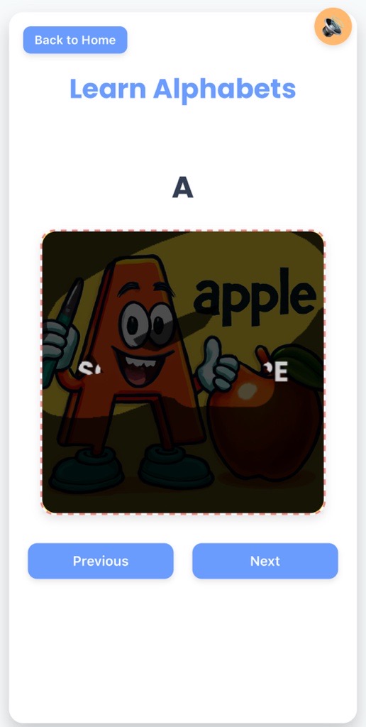 Alphabets Scratch Card Game