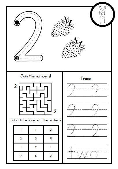 Coloring worksheet for number 7
