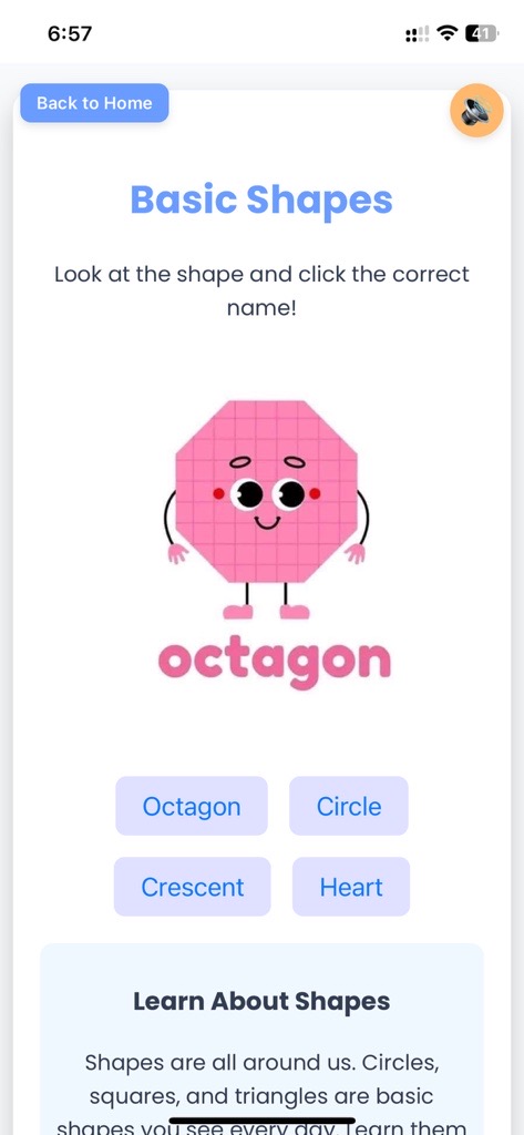 Teachings.AI Shape Learning Activity