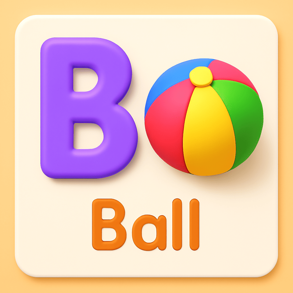 Letter B for kids