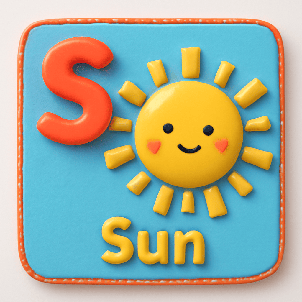 Letter S for kids