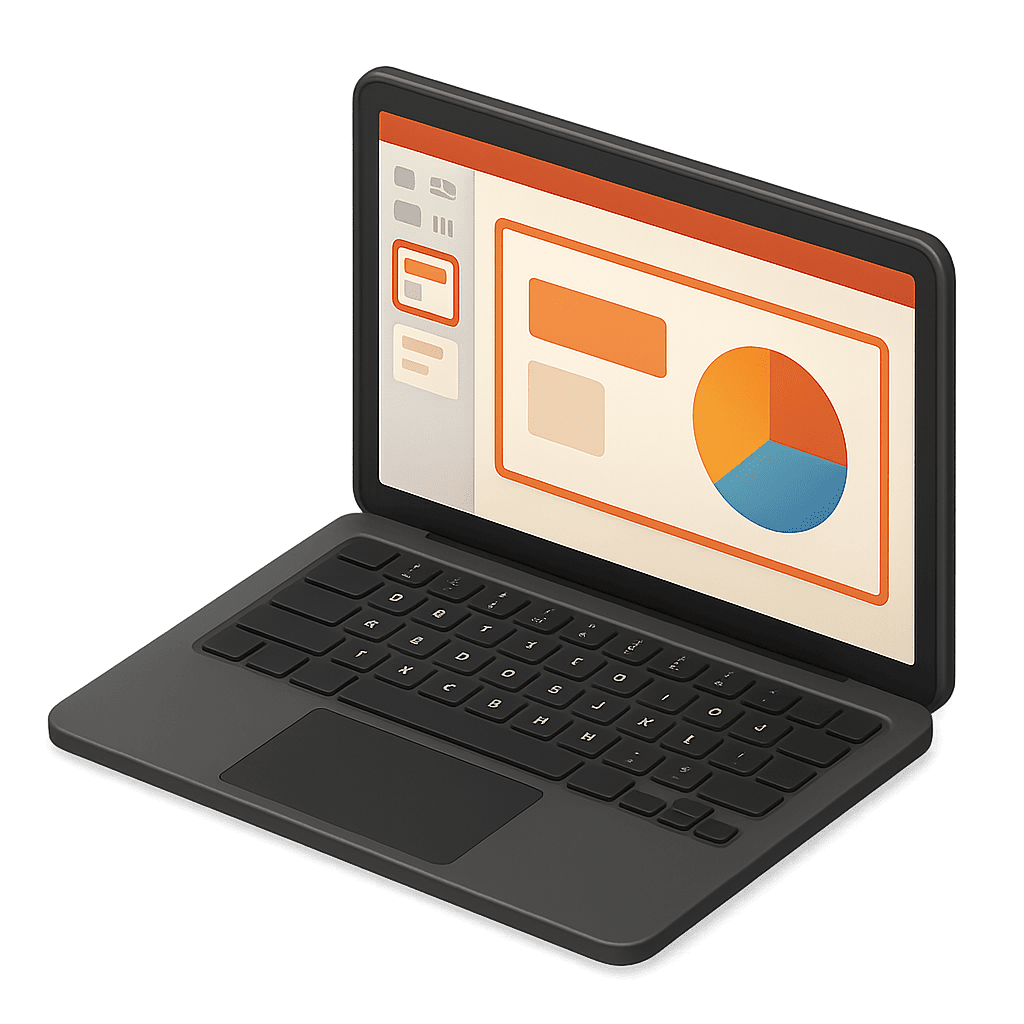 Open laptop computer for kids learning