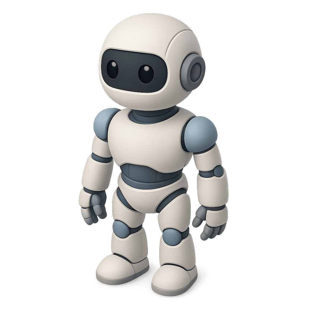 Friendly robot for kids learning