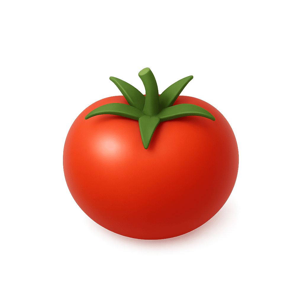 Fresh red tomatoes for kids learning